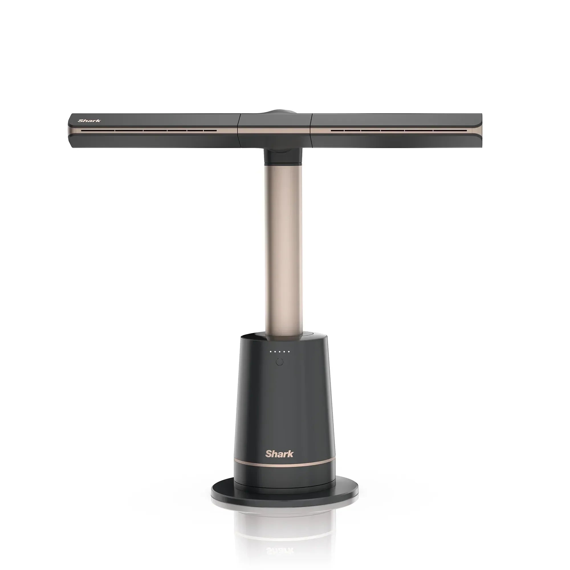 Shark TurboBlade Ultra Powerful Bladeless Tower Fan with sleek design and adjustable height, displaying its modern bladeless tower style.