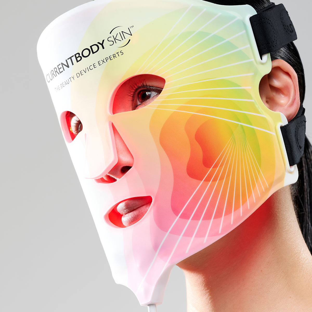 CurrentBody Skin LED 4-in-1 zone facial mapping mask with multiple LED treatment zones for skin rejuvenation.