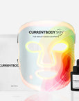 CurrentBody Skin LED 4-in-1 Zone Facial Mapping Mask showing four distinct mask sections for targeted skincare treatment.