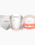 CurrentBody Skin LED Hair Growth Helmet resting on a white surface, showcasing its sleek design and adjustable fit.