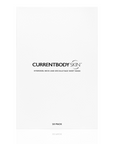 CurrentBody Skin Hydrogel neck and décolletage mask pack with 10 soothing gel sheets for skin hydration and rejuvenation.