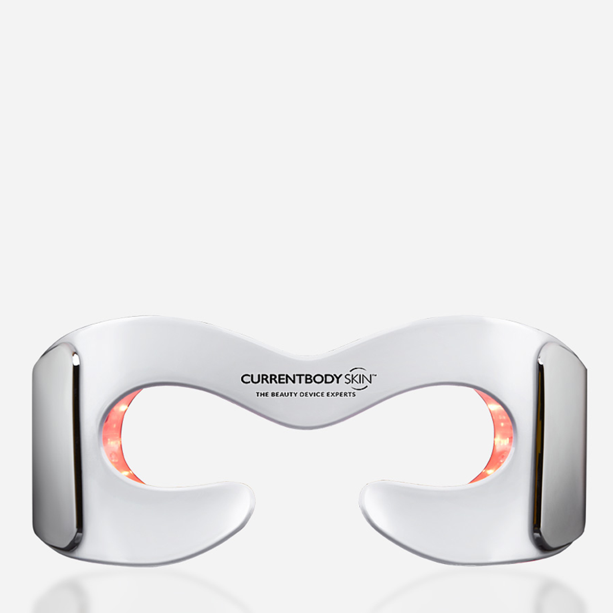 CurrentBody Skin LED Eye Mask with logo, featuring a sleek design for targeted skincare treatment around the eyes.