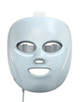 Shark CryoGlow under-eye cooling and LED face mask showing a sleek black mask with LED lights for skin rejuvenation.