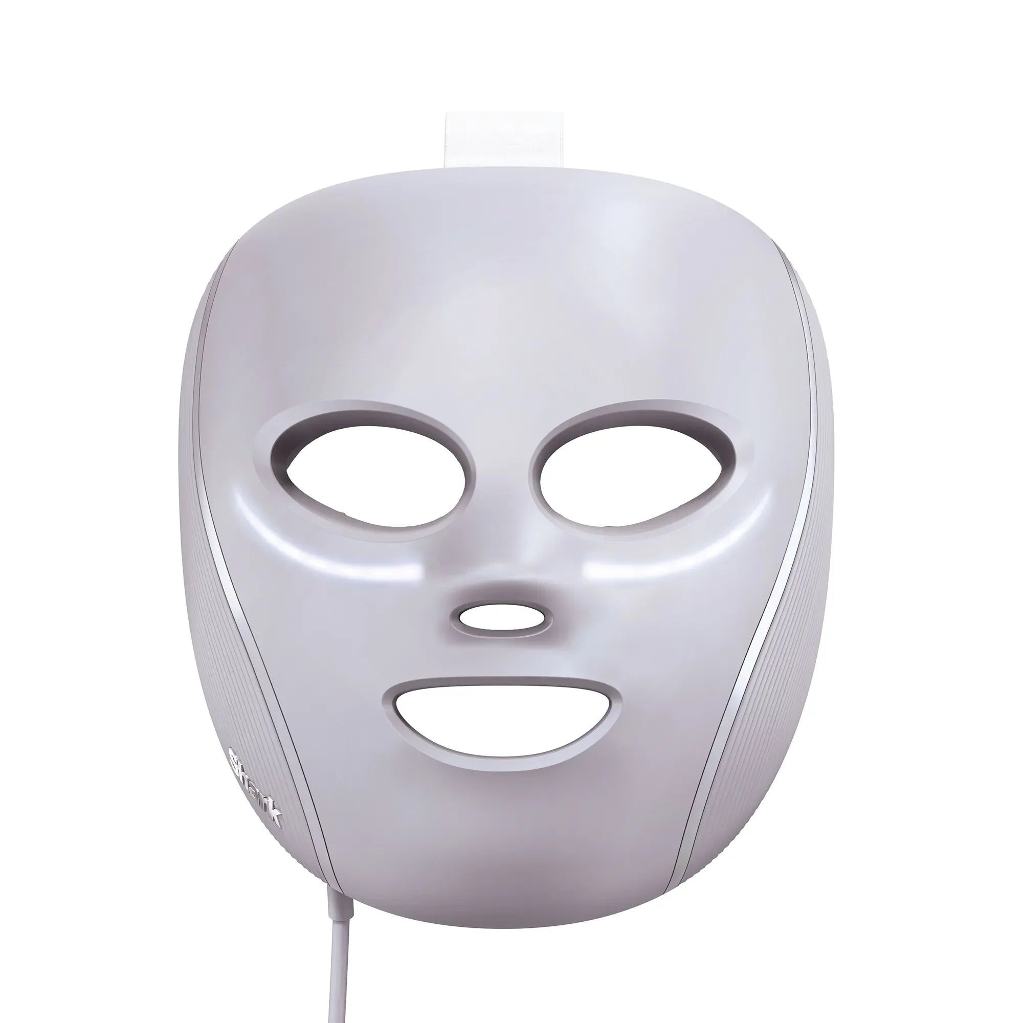 Shark Clean CryoGlow under-eye cooling and LED face mask with LED lights and ergonomic design for skincare treatment.