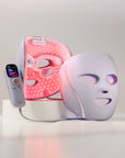 Shark Clean CryoGlow under-eye cooling and LED face mask with blue and red light therapy, designed for skin rejuvenation.