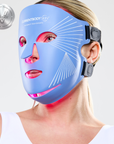 CurrentBody Skin LED Blue Light Therapy Face Mask for clear skin and blemish reduction, shown in the product image.