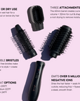 Mermade Hair Interchangeable Blow Dry Brush Black