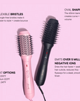 Mermade Hair Blow Dry Brush Pink