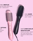 Mermade Hair Blow Dry Brush Black
