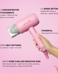 Mermade Hair Hair Dryer Pink