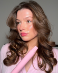 Mermade Hair Spin Curling Iron Pink