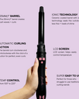 Mermade Hair Spin Curling Iron Black