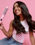 Mermade Hair Infrared Thermal Brush Pink