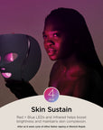 Medicube Shark Beauty CryoGlow under-eye mask with blue frost cooling LED light for anti-aging and blemish repair.