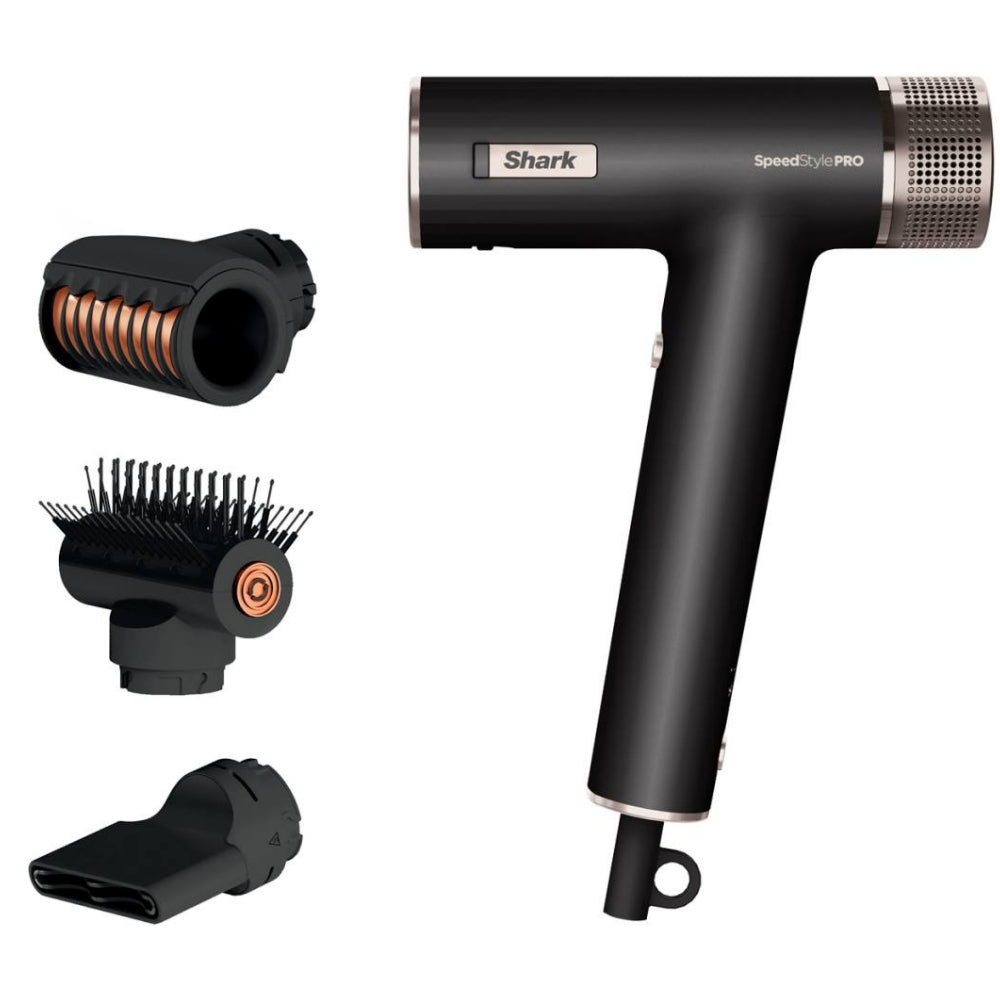Shark Beauty SpeedStyle Pro 3-In-1 High-Velocity Hair Dryer for Straight &amp; Wavy Hair Black