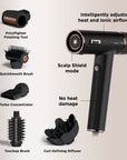 Shark Beauty SpeedStyle Pro 5-In-1 High-Velocity Hair Dryer Black