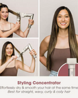 Shark Beauty FlexStyle 5-In-1 Air Styler & Hair Dryer with Storage Case Stone