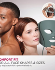 Medicube Shark Beauty CryoGlow under-eye cooling mask with LED light therapy, frosted green, designed for anti-aging and blemish repair.