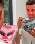Medicube Shark Beauty CryoGlow under-eye cooling mask with LED lights, green frosted design for anti-aging and blemish repair.