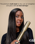 Shark Beauty Glam Ceramic & Air Styling Drying System with Diffuser Gold