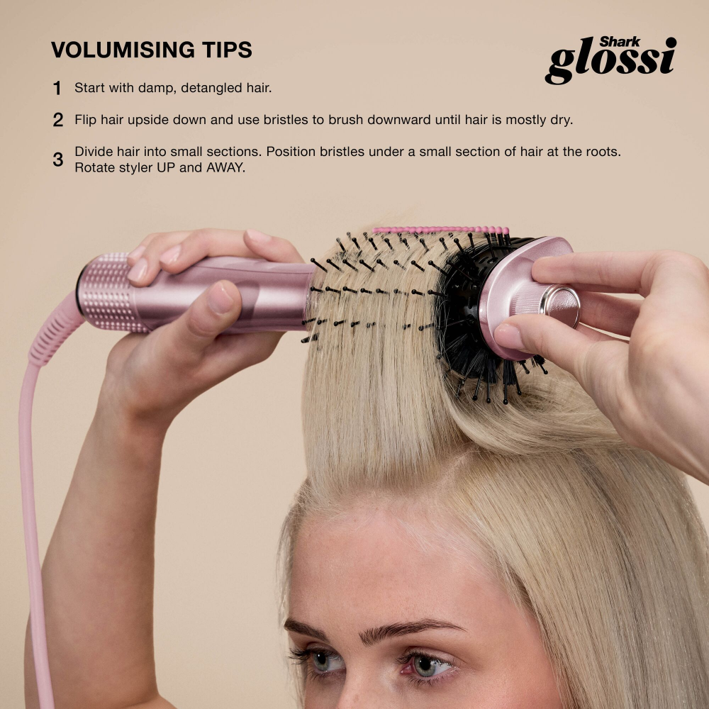 Shark Beauty Glossi 2-In-1 Hot Tool &amp; Air Glosser Lychee