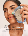 Shark Beauty FacialPro Glow Glow-Boosting At-Home Facial System Spa Blue