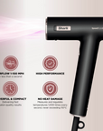 Shark Beauty SpeedStyle Pro 3-In-1 High-Velocity Hair Dryer System for Straight & Wavy Hair Black