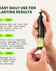 Yolaine Scandinavian Biolabs Bio-Pilixin Hairline Booster bottle with applicator for hairline revitalization and growth.