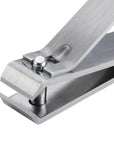 Yolaine Tweezerman extra strength toenail clipper with heavy-duty stainless steel blades for thick or tough toenails.