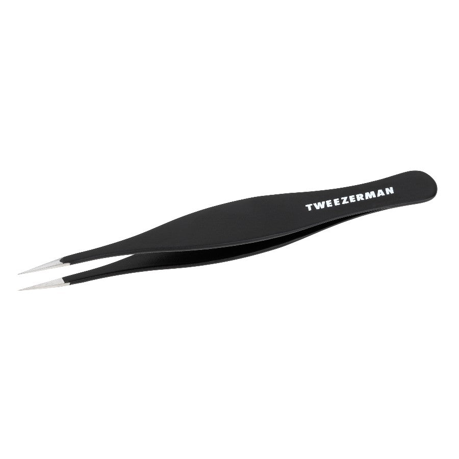 Yolaine Tweezerman ingrown hair and splinter tweezers with fine pointed tips for precise removal and grooming.