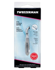 Yolaine Tweezerman Mini Cuticle Nipper with sharp, precise stainless steel blades for trimming cuticles and hangnails.