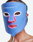 CurrentBody Skin LED Blue Light Therapy Face Mask for anti-blemish skin treatment, shown in the product image.