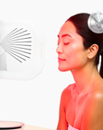 CurrentBody Skin LED Light Therapy Panel shown from the side, featuring a sleek design with multiple LED light panels for skin treatment.
