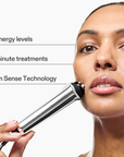 CurrentBody Skin RF Radio Frequency Skin Tightening Device showing treatment head and control panel for non-invasive skin tightening.