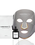 CurrentBody Skin LED Multi Light Therapy Mask showing the flexible mask with multiple LED panels for skin treatment.