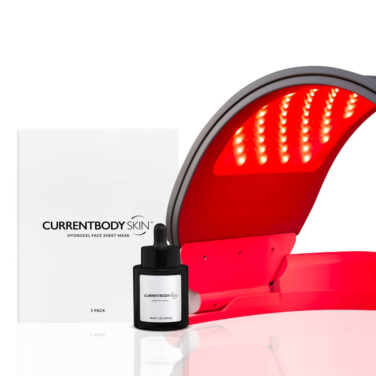 CurrentBody Skin Dermalux Flex MD LED light therapy device with flexible design and multiple light settings for skin treatment