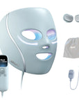 Shark CryoGlow under-eye cooling and LED face mask, black with cooling gel pads and LED lights, designed for skincare therapy