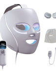 Shark Clean CryoGlow under-eye cooling and LED face mask with blue and red light therapy, designed for skincare and rejuvenation.