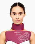 Sonia Selaire x CurrentBody Skin LED Face and Neck Kit with light therapy mask showing LED panels on a flexible mask.