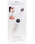 LEDMASKCONCEPT StylPro Bags Be Gone heated eye massager with adjustable straps and soft fabric for relaxing eye therapy.
