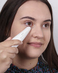 LEDMASKCONCEPT StylPro Bags Be Gone Heated Eye Massager with eye mask and control panel for soothing relaxation.