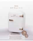 Rose gold StylPro Beauty Fridge by LEDMASKCONCEPT with sleek design and compact size for skincare storage.