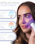 LEDMASKCONCEPT StylPro Mini LED Wand with multiple color settings and compact design for facial skincare or beauty treatments.