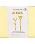 Makeup Revolution Pro Miracle Sculpting Facial Roller Set with multiple jade roller tools for facial massage and skin toning.