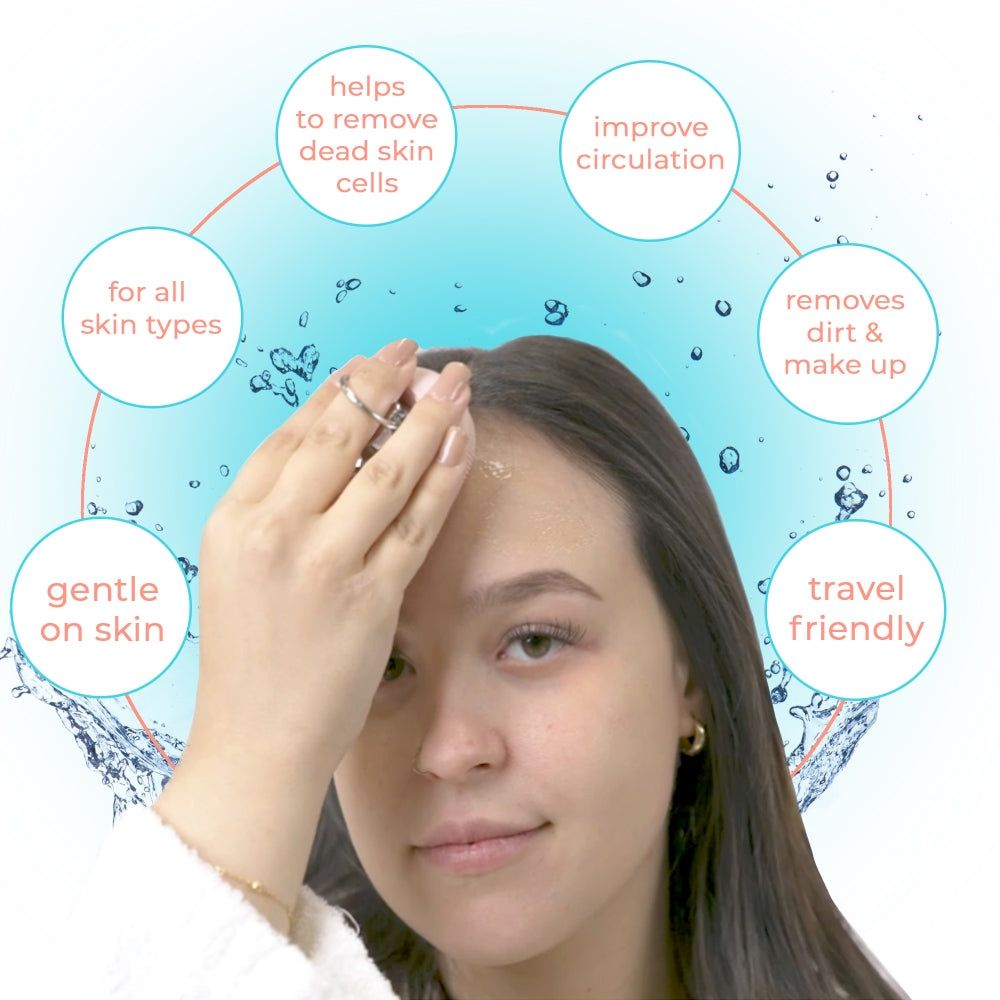 LEDMASKCONCEPT StylPro Routine Facial Cleansing Device with exfoliating brush and gentle silicone head for deep clean and skin refreshment.