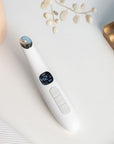 LEDMASKCONCEPT StylPro Bags Be Gone heated eye massager with adjustable straps and soft fabric, designed for relaxing eye relief.