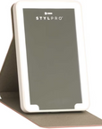 LEDMASKCONCEPT StylPro LED Mini Mirror showing a compact, illuminated mirror with a sleek design and bright LED lighting.