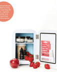 StylPro Beauty Fridge in elegant rose gold, compact storage for skincare and beauty products, by LEDMASKCONCEPT.