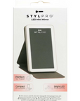 LEDMASKCONCEPT StylPro LED Mini Mirror with adjustable brightness and compact design for detailed makeup application.
