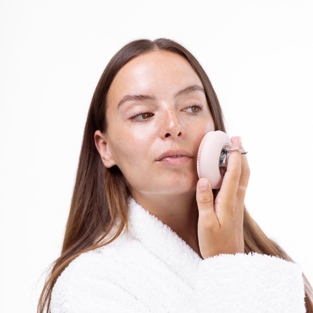 LEDMASKCONCEPT StylPro Routine Facial Cleansing Device with rotating brush and cleansing heads for gentle skincare routines.